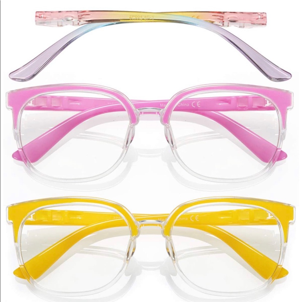 2 Pack Oversized Blue Light Blocking Glasses